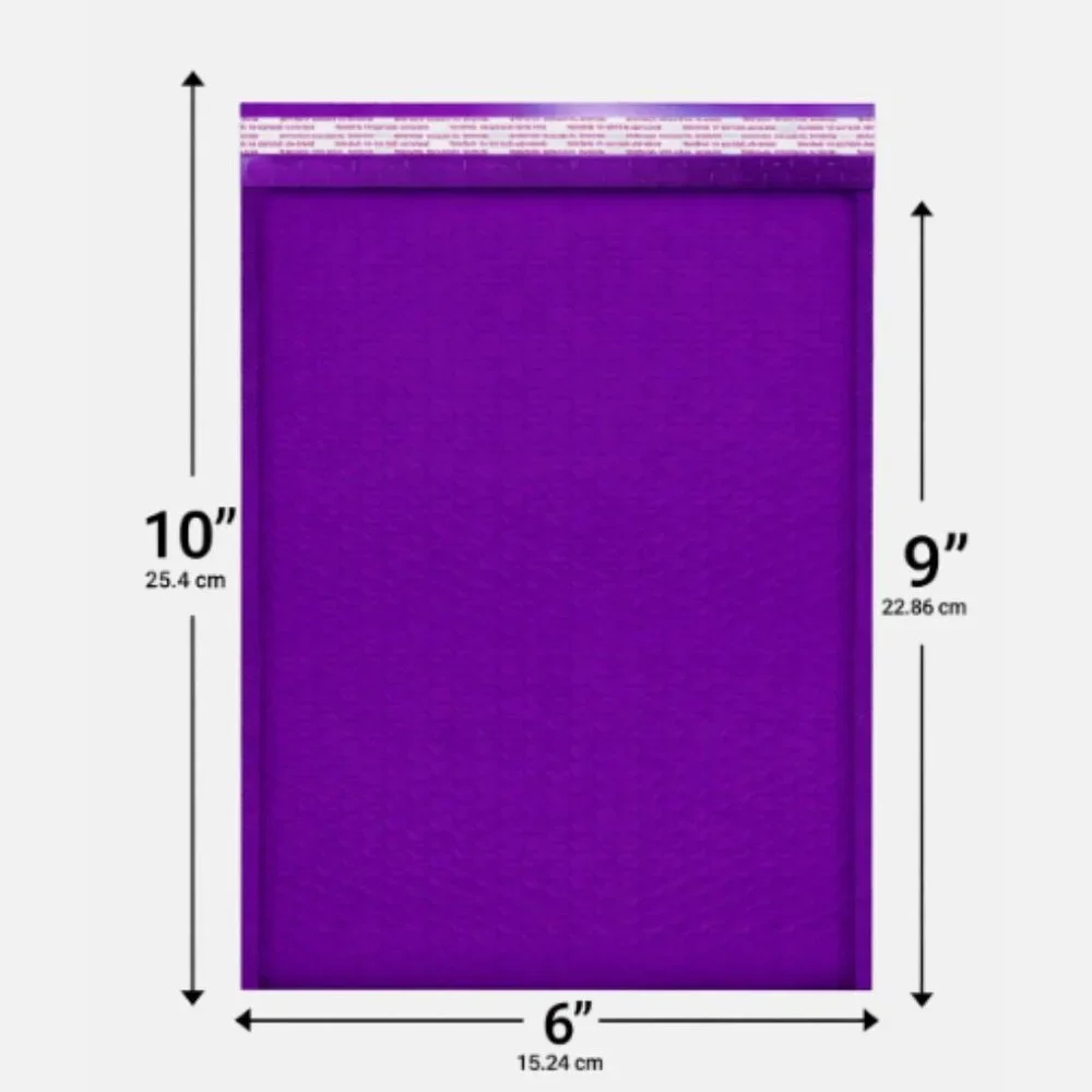 Poly Bubble Mailers Padded Envelopes 50 Mailing‎ Bags 6x10